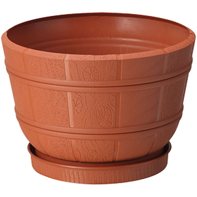 Flower pot 20 Flora, with pad, brick