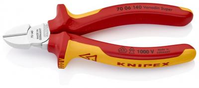 Klieste KNIPEX 70 06 140, 140 mm, stipacie, bocne, CrV, VDE 1000V