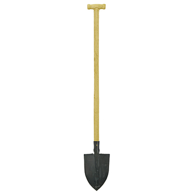 Forged spade Gardex 1300 g, with footboard, with handle T
