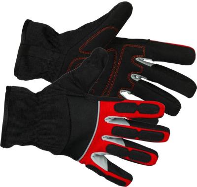 Gloves Strend Pro Velumi High Vision, textile/leather with reflective elements, size 11/XXL, blister
