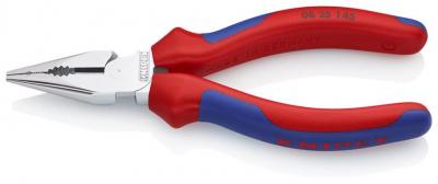 Klieste KNIPEX 08 25 145 SB, 145 mm, uzke, ploche, kombinované, CrV