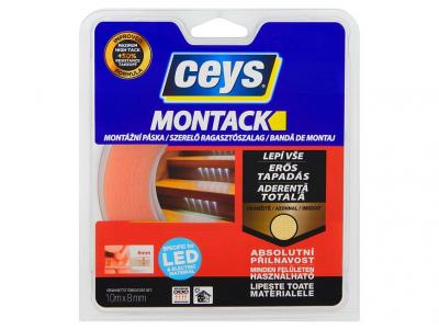 Páska Ceys MONTACK LEPÍ VŠETKO OKAMŽITE, lepiaca, pre LED 10 m x 8 mm