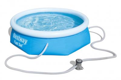 Bestway® Fast Set™ Inflatable Pool Set Round 2.44 m x 66 cm