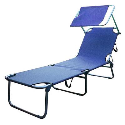 Sunbed BELIZE, 188x56x33 cm, blue
