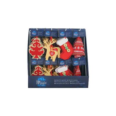 Christmas decorations MagicHome, 4 types, Sellbox 96 pcs