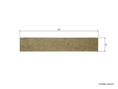 Šamot 24 x 4 x 2,5