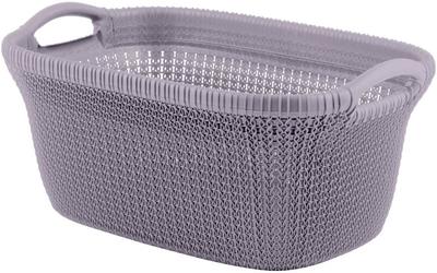Laundry basket Curver® KNIT 3677 40L, light violet, 60x27x39 cm