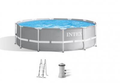 2.TRIEDA Bazén Intex® Prism Frame Premium 26716, kartušová filtrácia, rebrík, 366x99 cm