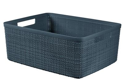 Laundry basket Curver® JUTE M 12L, anthracite, 36x15x28 cm