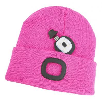 Beanie Cap Strend Pro Albacore kid pink S, for kids 4x SMD LED, USB charging