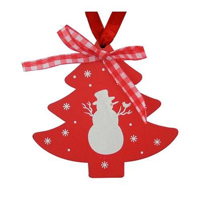 Christmas decorations MagicHome, Red Tree, 10 cm, pkg. 5 pcs