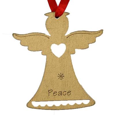 Christmas decorations MagicHome, Angel Peace, gold, pkg. 5 pcs