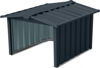 House Strend Pro, for robotic lawnmower, garage, sheet metal, anthracite, 86x88x60 cm
