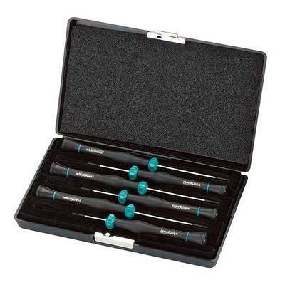 HEX screwdriver set, 6pcs Whirlpower, 1.5x40, 0.05x40, 1/16"x40,2.0x75, 2.5 x75, 3/32"x75