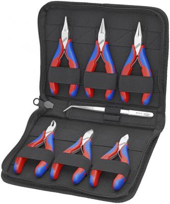 Sada kliesti KNIPEX 00 20 16, pre elektroniku, 6 dielna