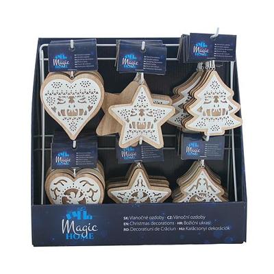 Christmas decorations MagicHome, 6 types, Sellbox 48 pcs