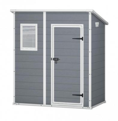 2.TRIEDA Domcek Keter® MANOR PENT 6x4, sivá/biela, 183x111x200 cm, UV 