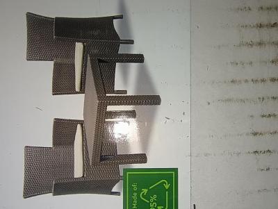 2.TRIEDA Set terasový Allibert ROSARIO, brown/warm taupe, stôl, 2x kreslo
