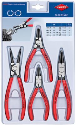 Sada kliesti KNIPEX 00 20 03 V02, na poist. kruzky, 4 dielna