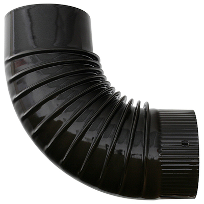 Smoke pipe elbow Smalt120mm, brown