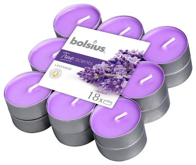 Candles Bolsius Tealight True Scents, lavender, bal. 18 pcs