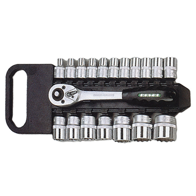 Tool and socket wrench set  19 pcs Honiton, 1/2", (8-19mm)