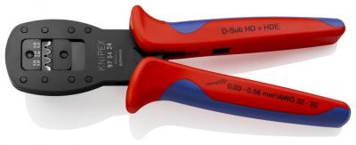 Klieste KNIPEX 97 54 24, 190 mm, 0.03-0.56mm, miniatur. konekt., lisovacie