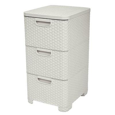 Chest of drawers Curver® STYLE, Off white, 32x37x63 cm