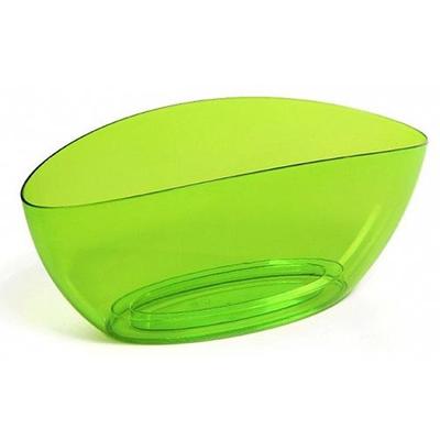 Flower pot LUNA, 350x150x150 mm, green transparent