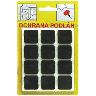 Belt pad KMS 103H 21x21 mm, brown