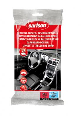 Carlson cleaning wipes, for the dashboard, for the car, 26 pcs