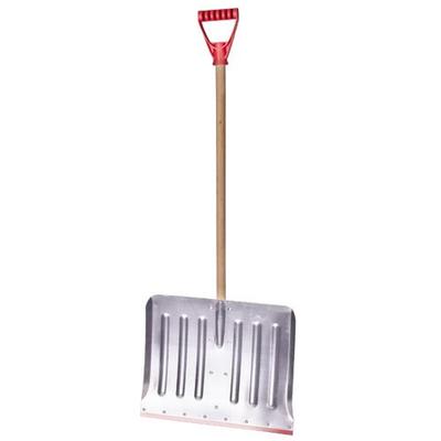 Snow shovel ANSNOW W9, 460x370 mm, Alu head, with handle wood 90cm