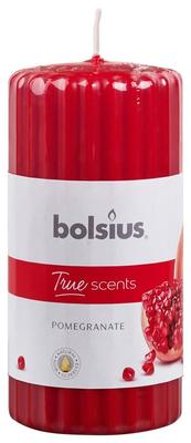 Candle Bolsius Pillar True Scents 120/60 mm, pomegranate