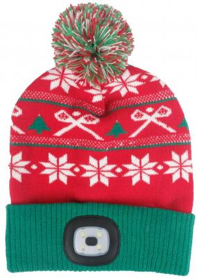 Hat Strend Pro X-mas green-red L, 4x SMD LED, USB charging