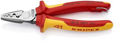 Klieste KNIPEX 97 78 180 T, 180 mm, 0.25-16mm, na dutinky, lisovacie, VDE