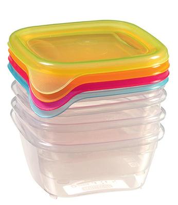 Food container Curver® Fresh & Go 4x0.25L, mix, 11x9x11 cm