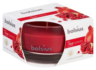 Candle Bolsius Jar True Scents 50/80 mm, pomegranate