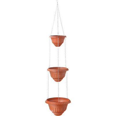 Hanging flover pot cascade II 3+4 Roma, brick