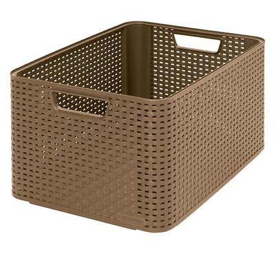 Laundry basket Curver® STYLE L, dark brown, 44x23x33 cm