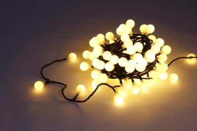 Christmas Light MagicHome Christmas Cherry Balls, 100 LED warm white, IP44, 8 functions, L-9,90 m