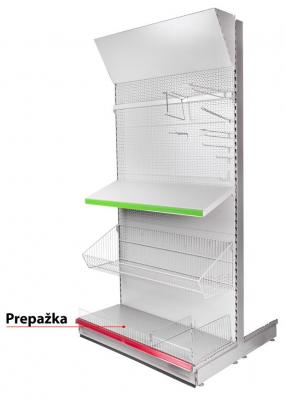 Wire divider 1250x100 mm, Cr, front