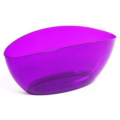 Flower pot LUNA, 350x150x150 mm, purple transparent