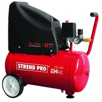 2.TRIEDA Kompresor Strend Pro OF1524, bezolejový, 1,1 kW, 24 lit.