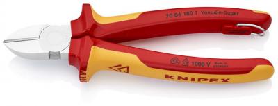 Klieste KNIPEX 70 06 180 T, 180 mm, stipacie, bocne, CrV, VDE 1000V