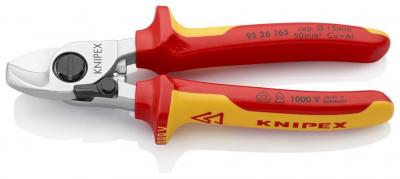Nožnice káblové KNIPEX 95 26 165 SB, kliešte, 165 mm, do 15mm/50mm2, VDE