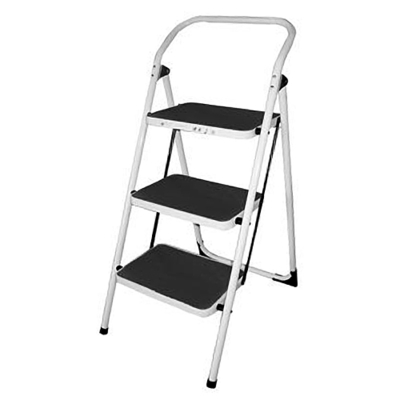 Step-ladder • 3 steps, steel, 150 kg