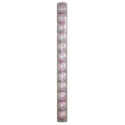 Decorations Xmas N4B 6012, 12 pcs, M08 pink
