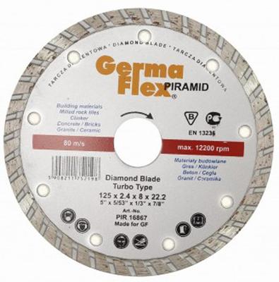 Disc GermaFlex Piramid Turbo 125x22,2 mm, diamond