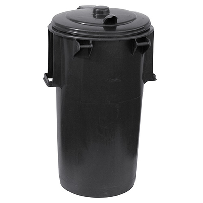 Trashcan ICS P140110, 110 lit, plastic, black