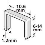 Staples Strend Pro Premium J912, 12 mm, 1,2x10,6mm, pkg. 1000 pcs